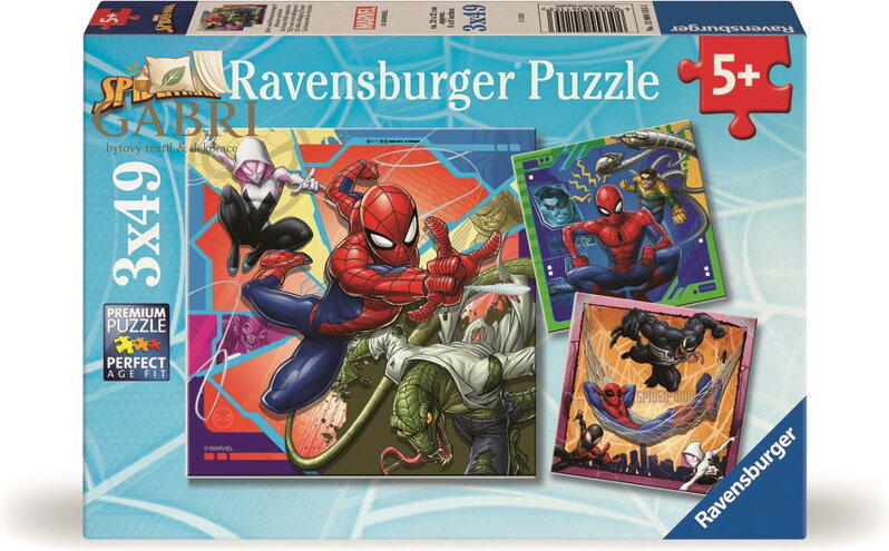 RAVENSBURGER Puzzle Marvel: Spider-Man 3x49 dílků