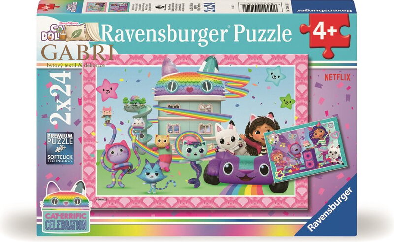 RAVENSBURGER Puzzle Gábinin kouzelný domek 2x24 dílků