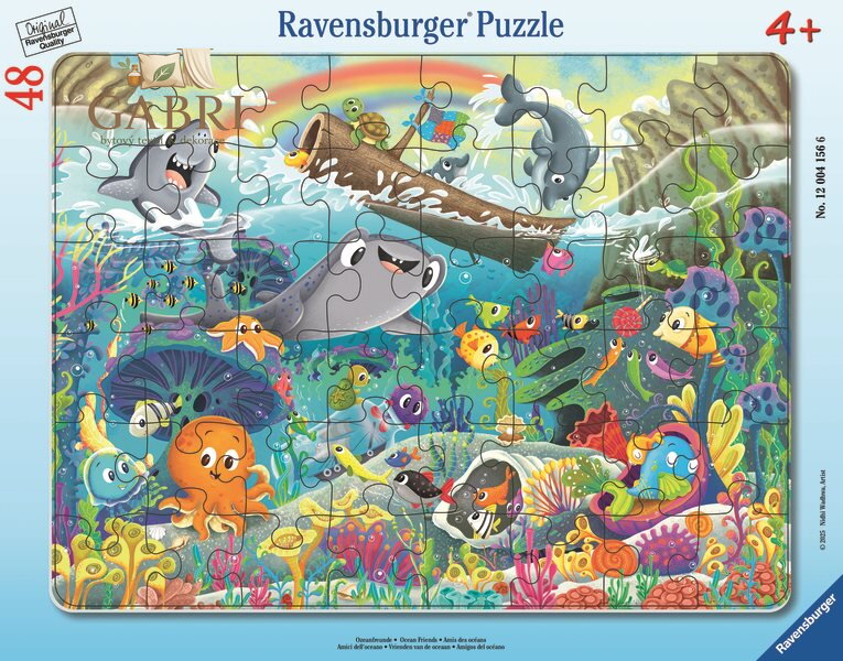 RAVENSBURGER Puzzle Přátelé z oceánu 48 dílků