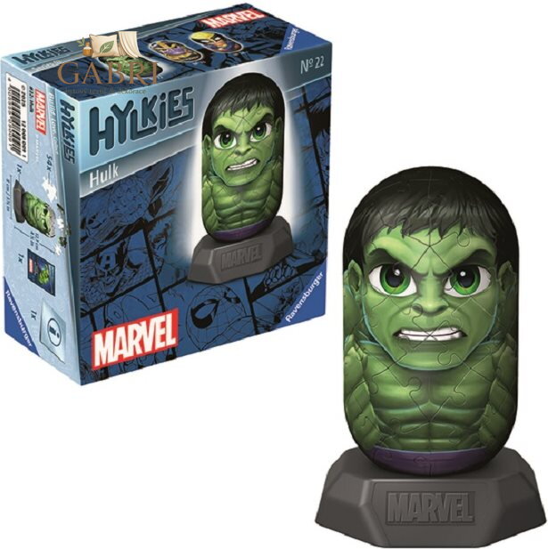 RAVENSBURGER 3D puzzle Hylkies: Marvel: Hulk 54 dílků