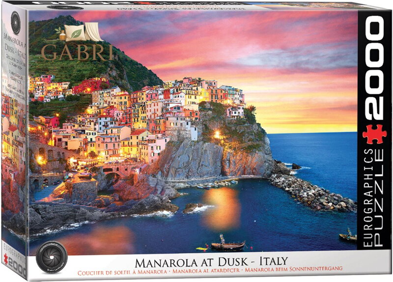 EUROGRAPHICS Puzzle Manarola za soumraku, Itálie 2000 dílků