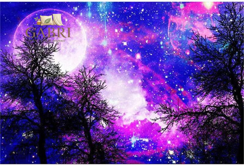 NORIMPEX Diamantové malování Fialové nebe 30x40cm