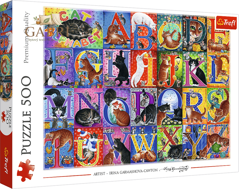 TREFL Puzzle Kočičí abeceda 500 dílků