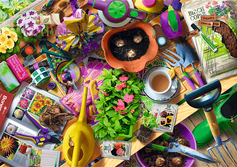 TREFL Puzzle Pořádek v zahrádce 1000 dílků