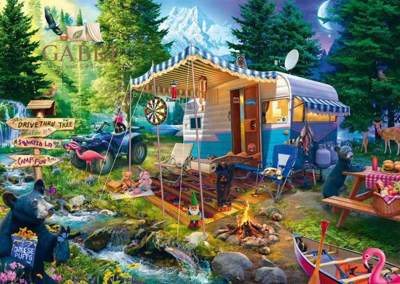 SCHMIDT Puzzle S karavanem v horách 1000 dílků