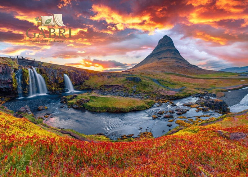 ALIPSON Puzzle Vodopád Kirkjufellsfoss - Island 500 dílků