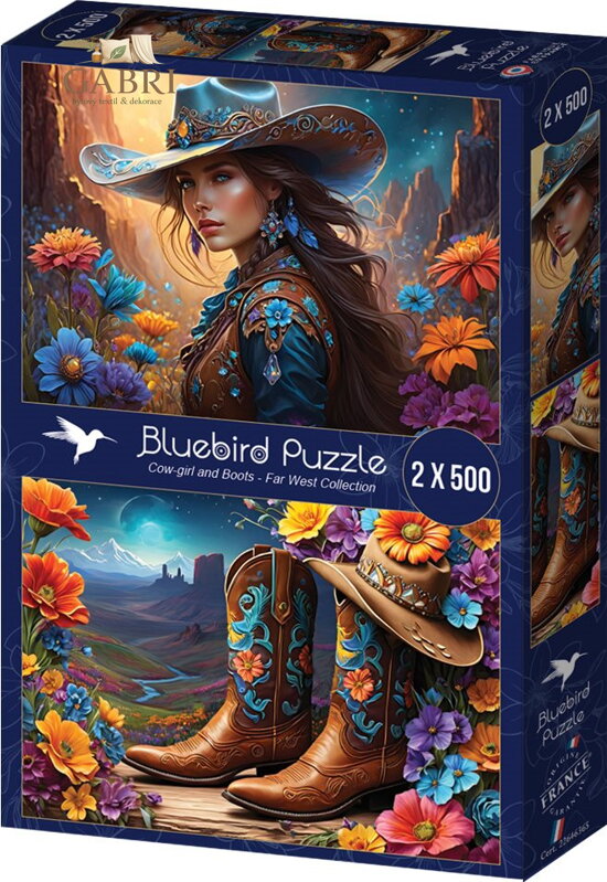 BLUEBIRD Puzzle Farmářka a Boty 2x500 dílků