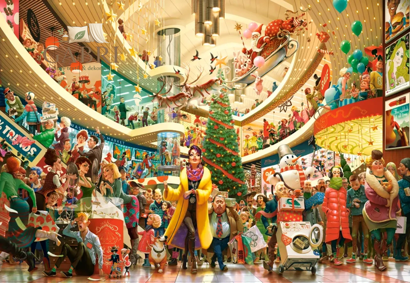 CASTORLAND Puzzle Art Collection: Bláznivé nakupování 1500 dílků