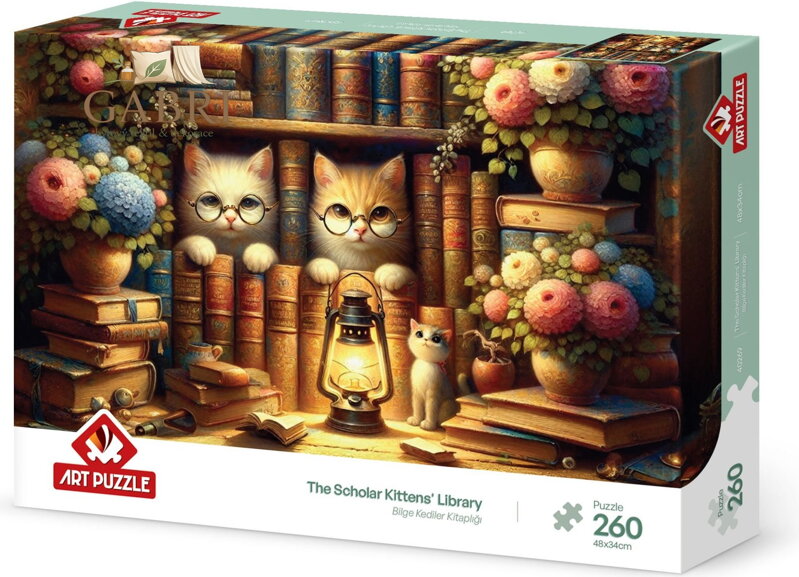 ART PUZZLE Puzzle Kočičí knihovna 260 dílků