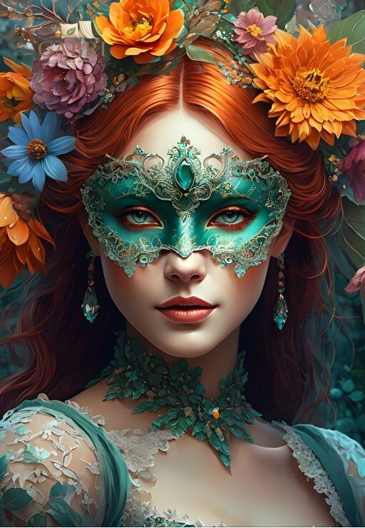 BLUEBIRD Puzzle Karnevalová kráska 1000 dílků