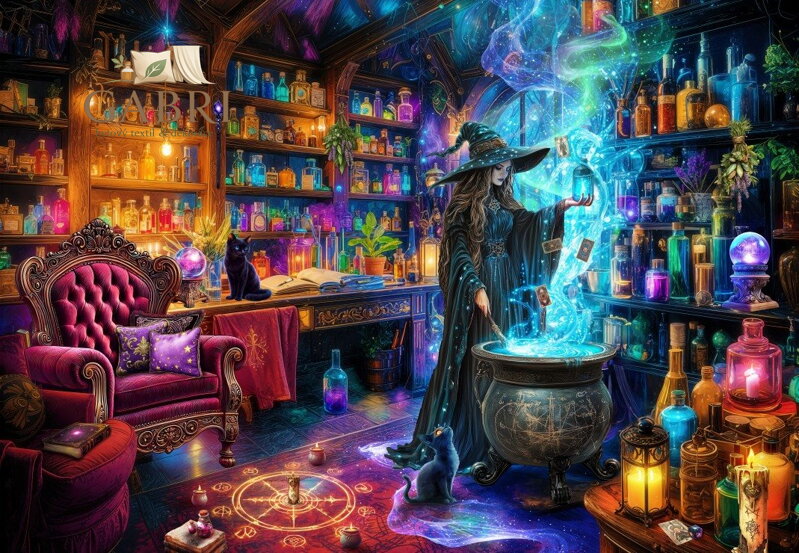 BLUEBIRD Puzzle Čarodějnické doupě 1000 dílků