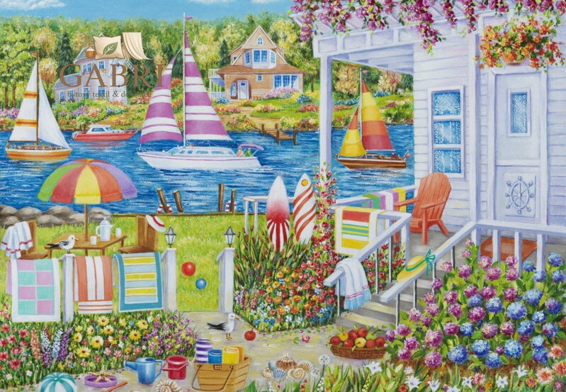 GRAFIKA Puzzle Dům u vody 1000 dílků