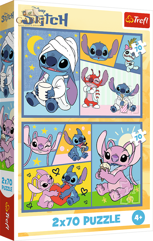 TREFL Puzzle Lilo & Stitch: Se Stitchem není nuda 2x70 dílků