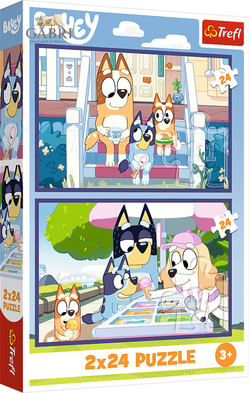 TREFL Puzzle Bluey: Zábavný Bluey 2x24 dílků