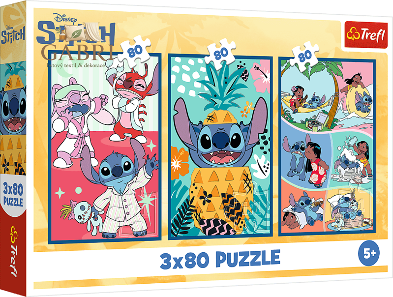 TREFL Puzzle Lilo & Stitch: Svět Stitche 3x80 dílků