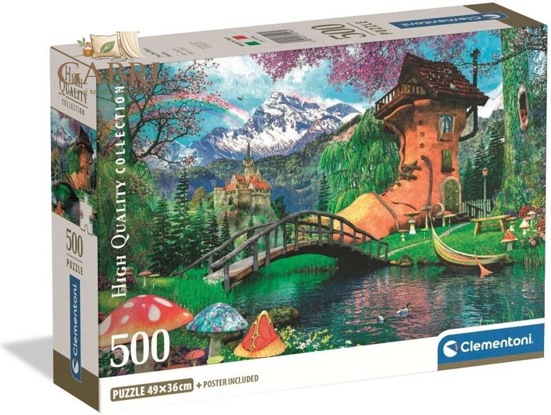 CLEMENTONI Puzzle Domov ve staré botě 500 dílků
