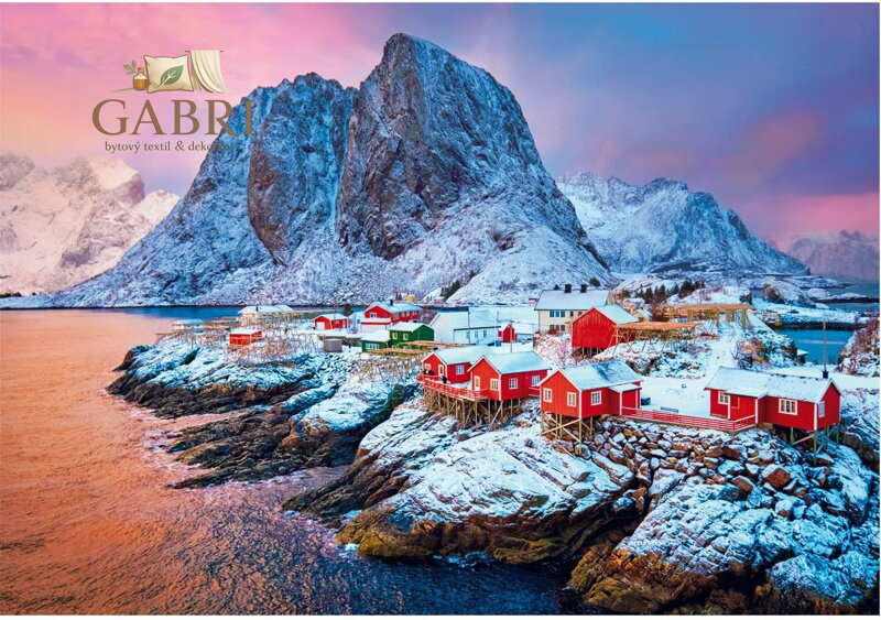 CLEMENTONI Puzzle Vesnice Hamnoy 500 dílků