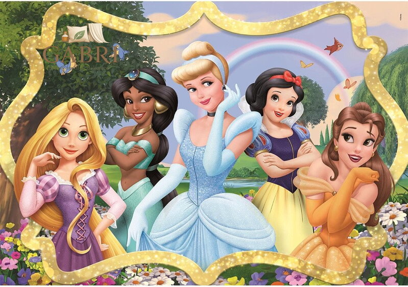 CLEMENTONI Puzzle Disney princezny: V zahradě 104 dílků