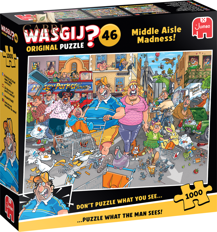 JUMBO Puzzle WASGIJ 46: Šílenství střední uličky 1000 dílků