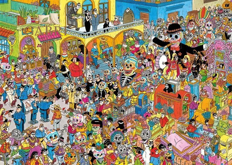 JUMBO Puzzle JvH Dia de los Muertos 1000 dílků