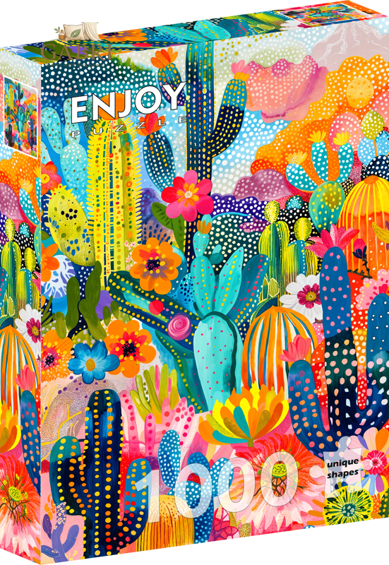 ENJOY Puzzle Svět kaktusů 1000 dílků