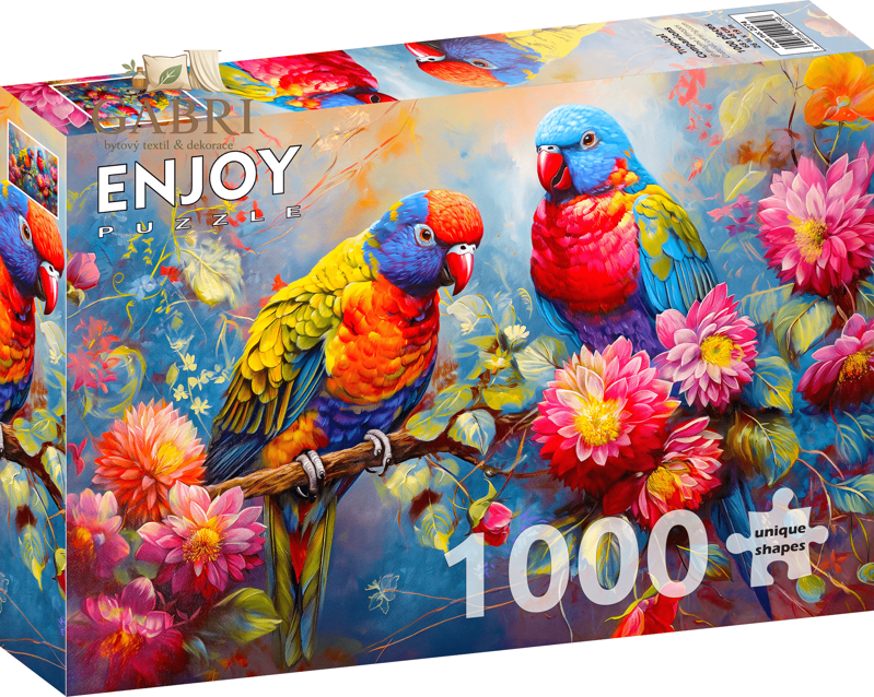 ENJOY Puzzle Tropičtí společníci 1000 dílků