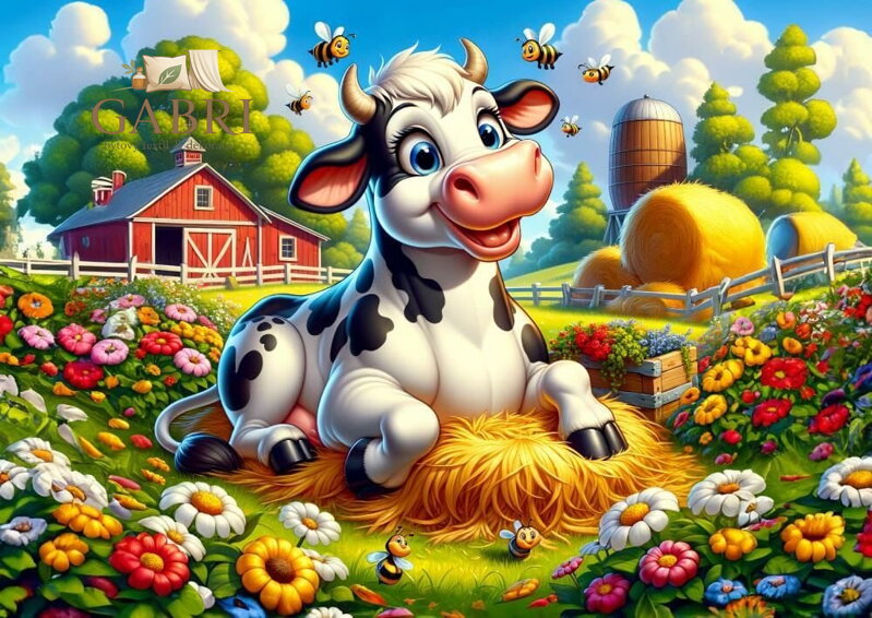 ART PUZZLE Puzzle Roztomilá kravička a přátelé 50 dílků