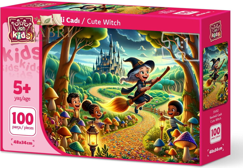 ART PUZZLE Puzzle Roztomilá čarodějnice 100 dílků