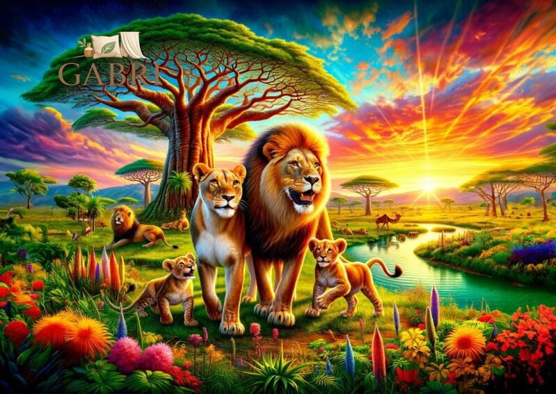 ART PUZZLE Puzzle Lví rodinka 200 dílků