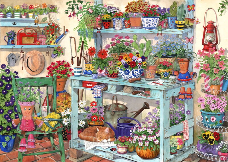 HOP Puzzle V kůlně 1000 dílků