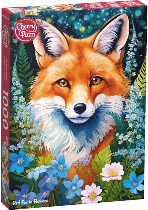 CHERRY PAZZI Puzzle Liška v květinách 1000 dílků