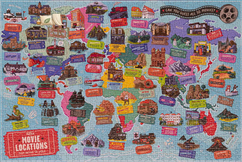 PROFESSOR PUZZLE Puzzle Filmová místa 1000 dílků