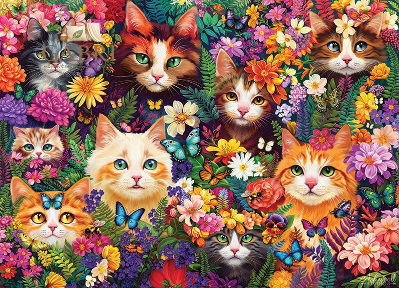 COBBLE HILL Puzzle Rozkvetlé fousky 1000 dílků