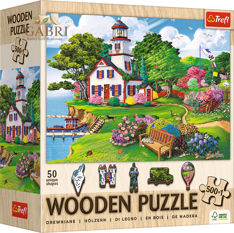 TREFL Dřevěné puzzle Letní ráj 501 dílků