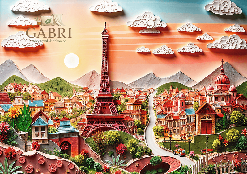 TREFL Puzzle Paper Art: Paříž 1000 dílků