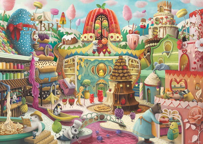 RAVENSBURGER Puzzle Sladká ulice 1000 dílků