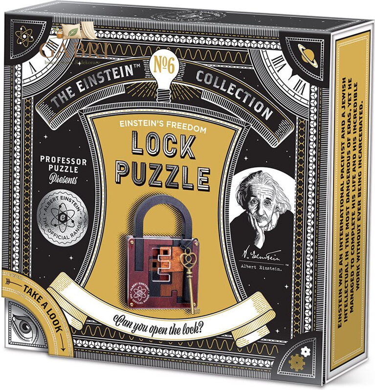 PROFESSOR PUZZLE Hlavolam Albert Einstein č.6: Lock Puzzle