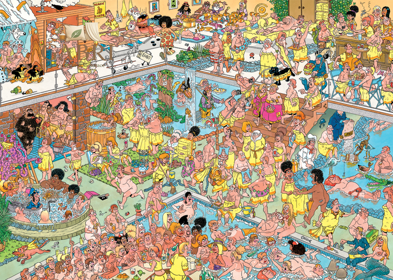 JUMBO Puzzle JvH Tak trochu jiné wellness 1000 dílků