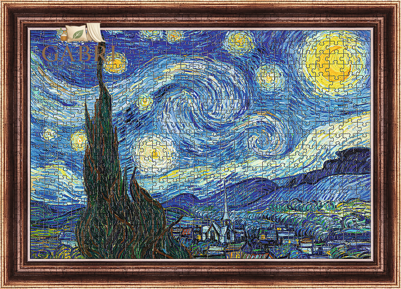 TREFL Art Frame Puzzle Hvězdná noc 500 dílků s rámem