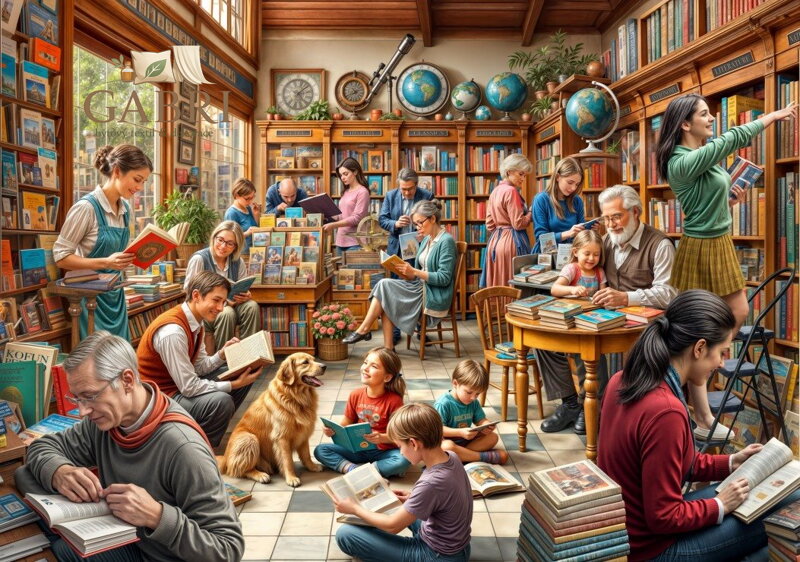 BLUEBIRD Puzzle Knihkupectví 2000 dílků