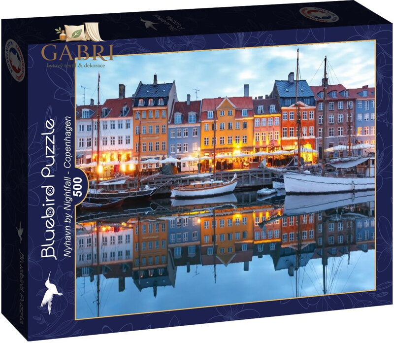 BLUEBIRD Puzzle Západ slunce v Nyhavnu 500 dílků