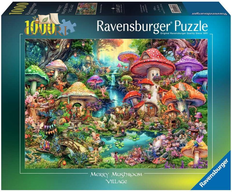 RAVENSBURGER Puzzle Houbová vesnička 1000 dílků