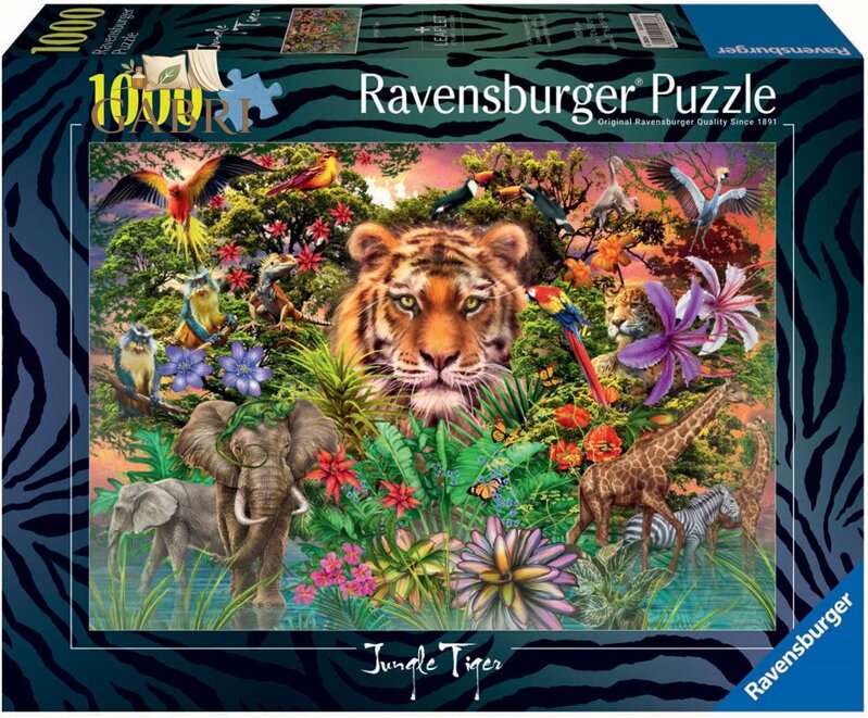 RAVENSBURGER Puzzle Exotická zvířata 1000 dílků