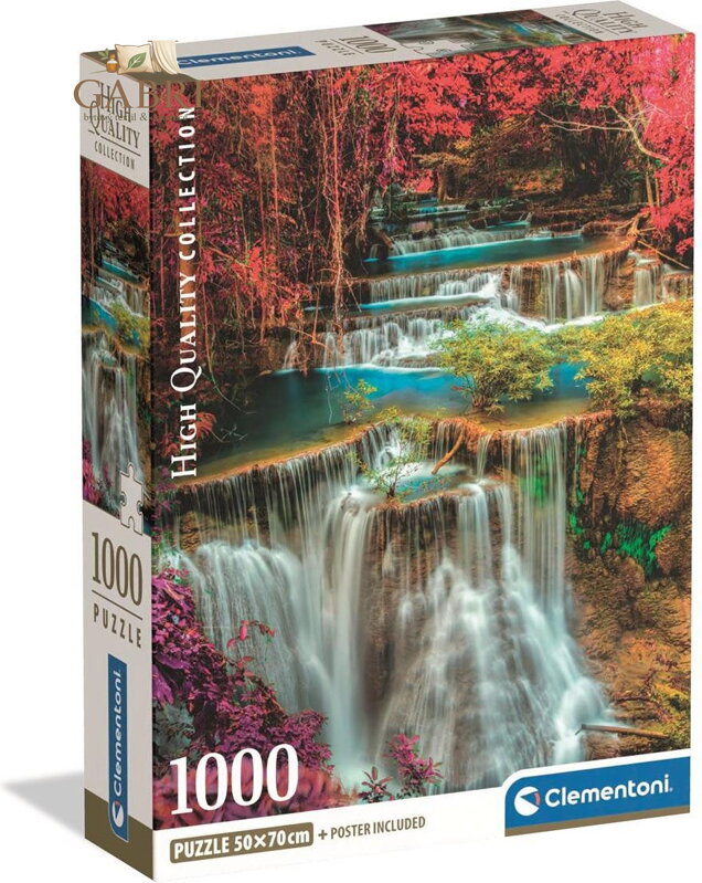 CLEMENTONI Puzzle Barevné thajské vodopády 1000 dílků