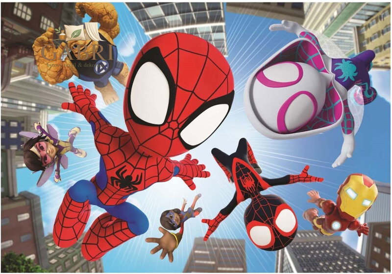 CLEMENTONI Puzzle Spidey a jeho přátelé: Ve vzduchu MAXI 104 dílků