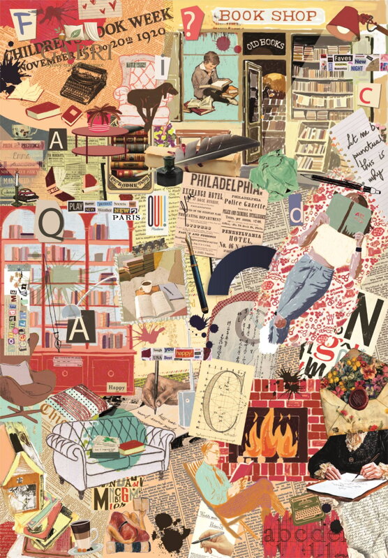 CLEMENTONI Puzzle More is More: Knihy a psaní 1000 dílků