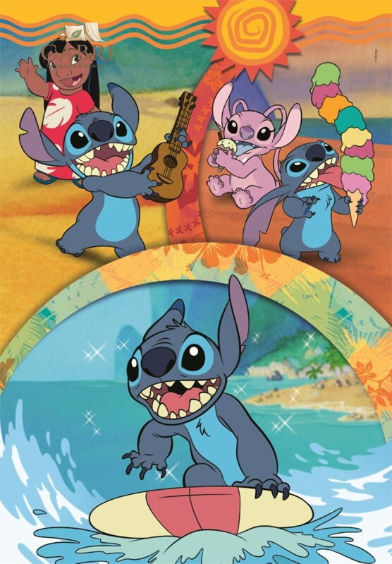 CLEMENTONI Puzzle Stitch a přátelé 104 dílků