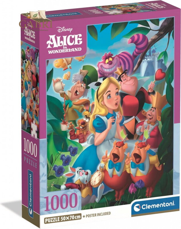 CLEMENTONI Puzzle Alenka v říši divů 1000 dílků