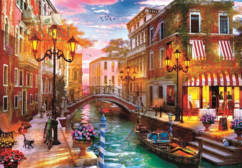 CLEMENTONI Puzzle Západ slunce nad Benátkami 500 dílků