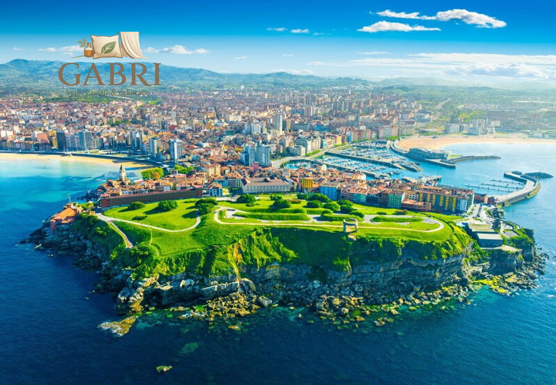 BLUEBIRD Puzzle Pohled na Gijón, Španělsko 1000 dílků